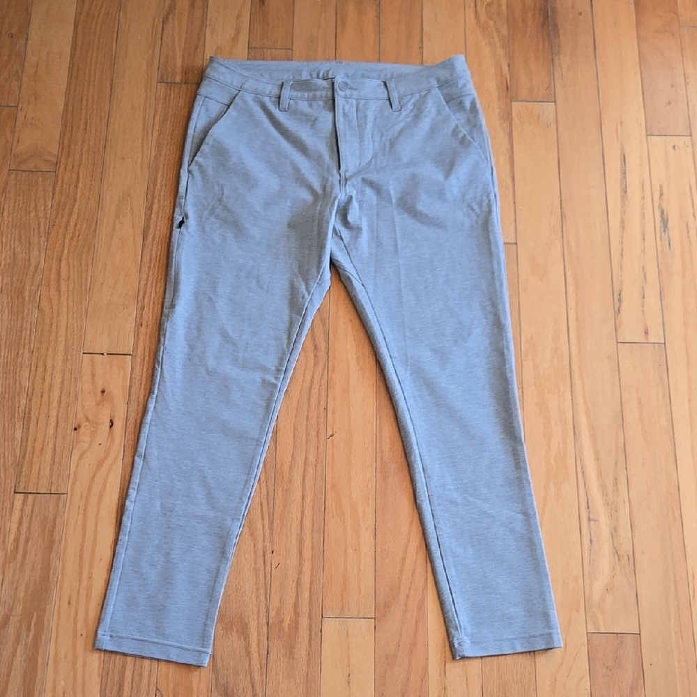 NWT MEN'S BYLT BASICS "EVERYDAY PANT 2.0 SKINNY". HEATHER GREY. 36"x30"
